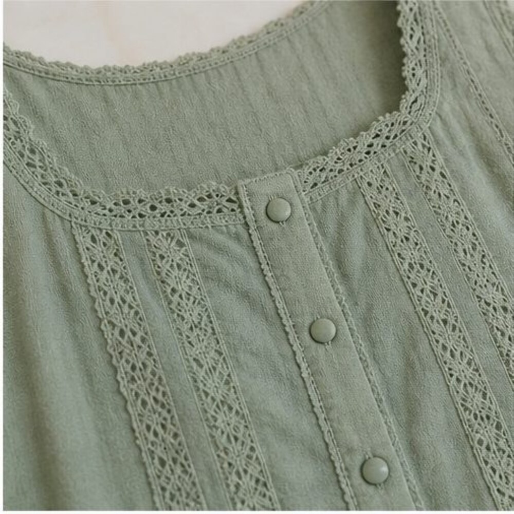 Sage Ruffle Blouse - Picture 4 of 6